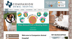 Desktop Screenshot of companionanimalhospital.net