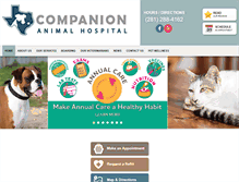 Tablet Screenshot of companionanimalhospital.net